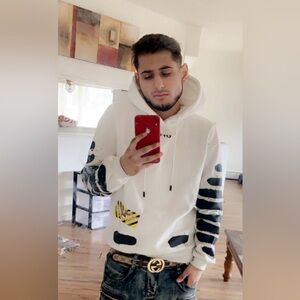 Off white medium hoodie